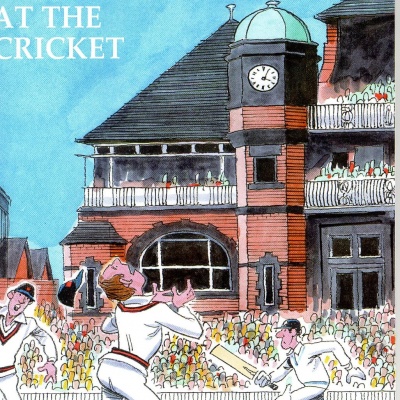 A sketchbook at the Cricket